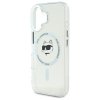 Karl Lagerfeld KLHMP16MHLSCHH iPhone 16 Plus 6.7 biały/white hardcase IML Metal Choupette Head MagSafe